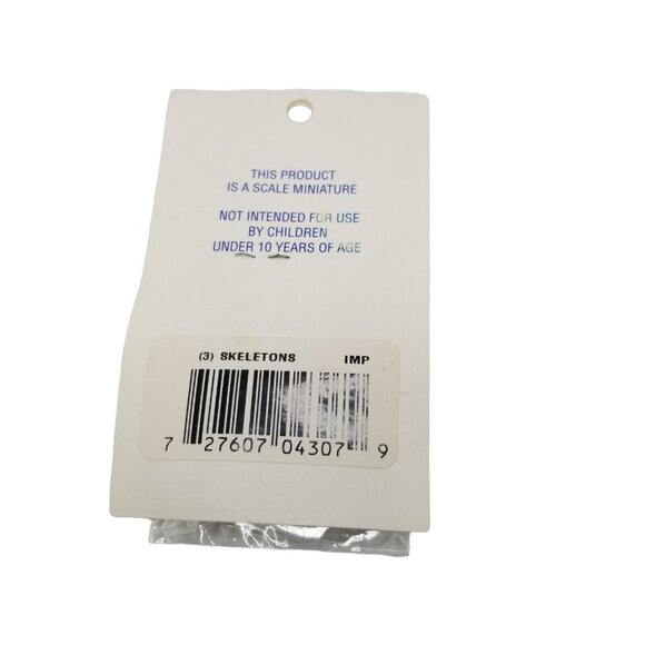 Dollhouse Miniature Halloween Skeleton Pack Doll House Shoppe Bones Spooky Bone - Picture 3 of 4